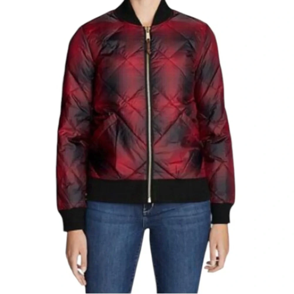 Eddie Bauer Plaid Down 1936 Original Skyliner Bomber Jacket Size M